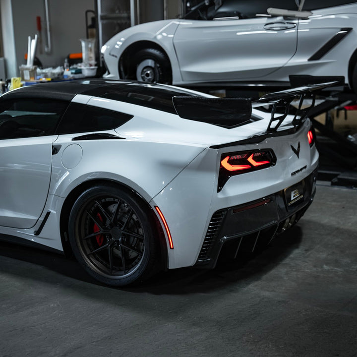 Corvette C7 Factory Style LED Side Marker Lights Smoke Tinted Lens LIGHT-1455-SM_LIGHT-1456-SM