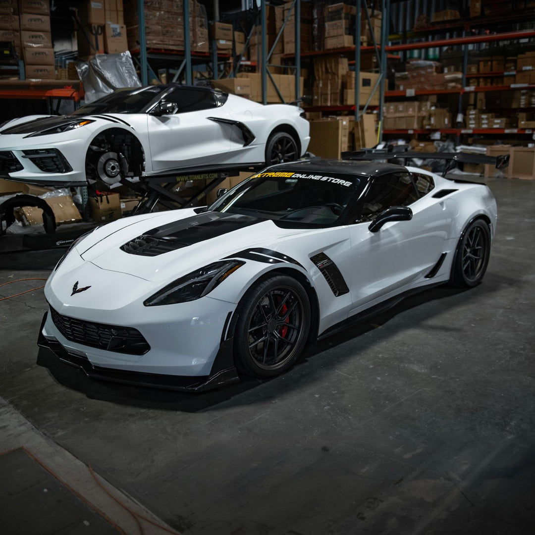 Corvette C7 Factory Style Front LED Clear Lens Amber Side Marker Lights Smoke Tinted Lens LIGHT-1455-SM