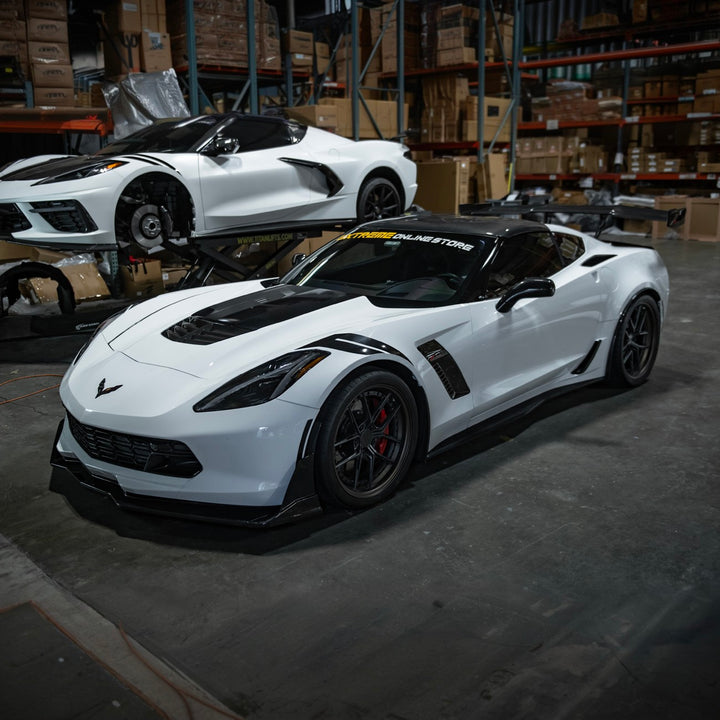 Corvette C7 Factory Style Front LED Clear Lens Amber Side Marker Lights Smoke Tinted Lens LIGHT-1455-SM