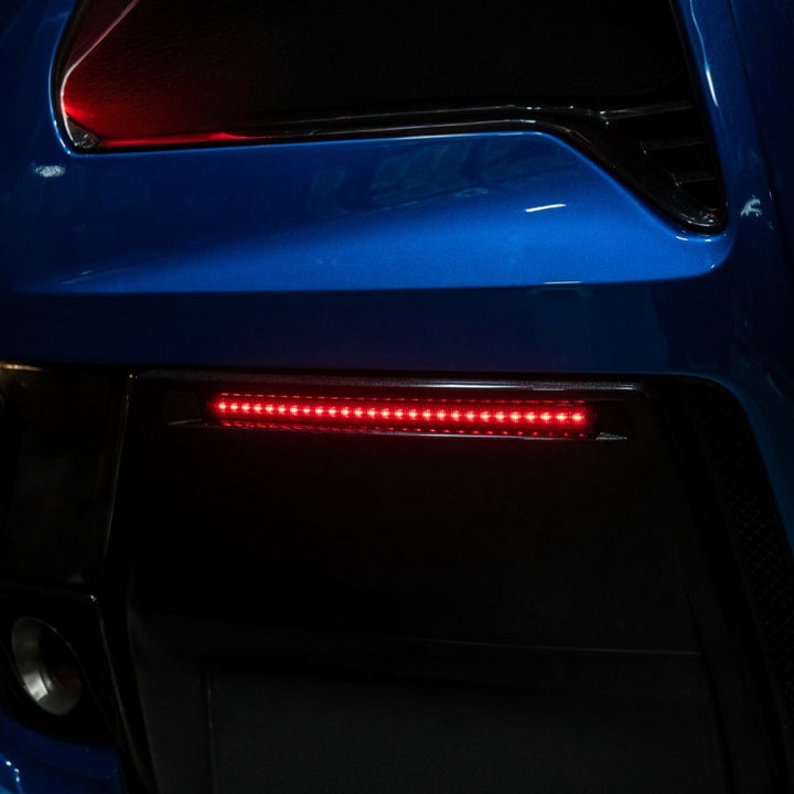Corvette C7 Rear Bumper Diffuser Clear Lens Red LED Reflector Lights Cl ear Lens LIGHT-1457-CL
