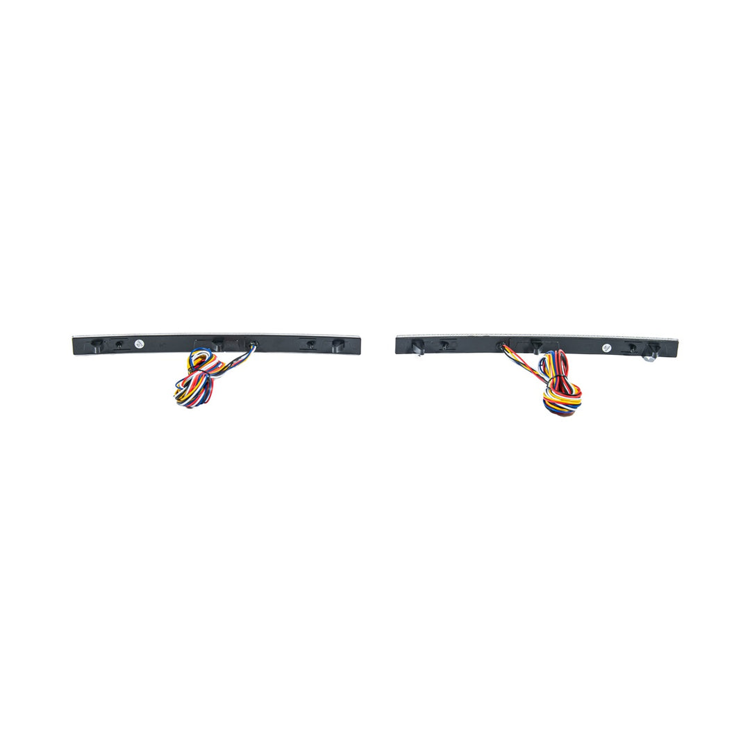 Corvette C7 Rear Bumper Diffuser Clear Lens Red LED Reflector Lights Cl ear Lens LIGHT-1457-CL