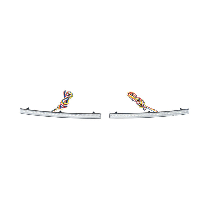 Corvette C7 Rear Bumper Diffuser Clear Lens Red LED Reflector Lights Cl ear Lens LIGHT-1457-CL