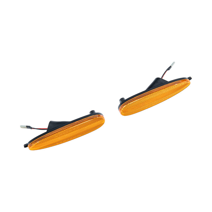 2004-2006 Pontiac GTO Factory Style Front LED Smoke Tinted Amber Side Marker Lights Amber Lens ( Same as OEM Finish ) LIGHT-1458-RD