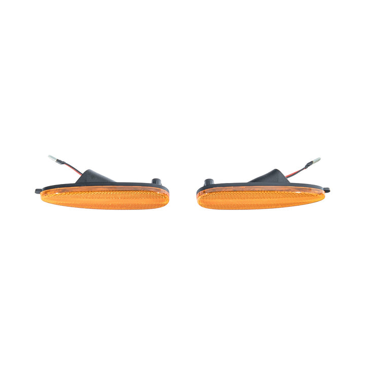 2004-2006 Pontiac GTO Factory Style Front LED Smoke Tinted Amber Side Marker Lights Amber Lens ( Same as OEM Finish ) LIGHT-1458-RD