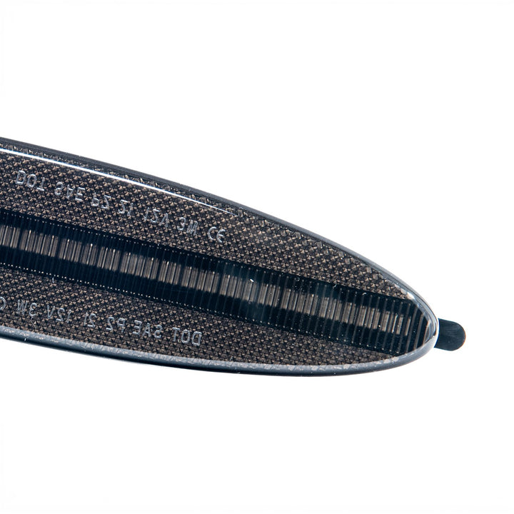 2004-2006 Pontiac GTO Factory Style Front LED Smoke Tinted Amber Side Marker Lights Smoke Tinted Lens LIGHT-1458-SM