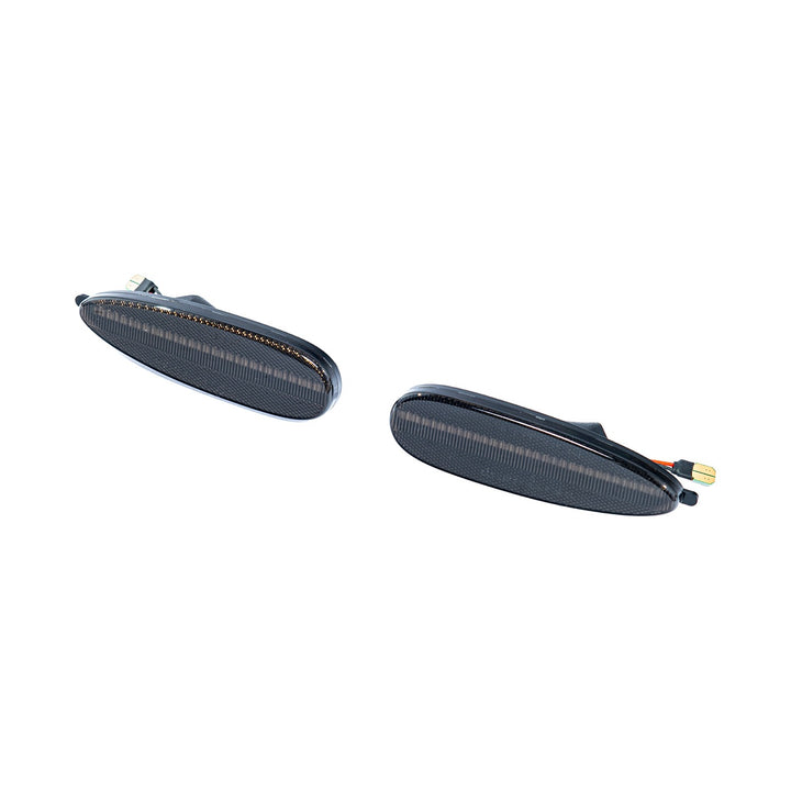 2004-2006 Pontiac GTO Factory Style Front LED Smoke Tinted Amber Side Marker Lights Smoke Tinted Lens LIGHT-1458-SM