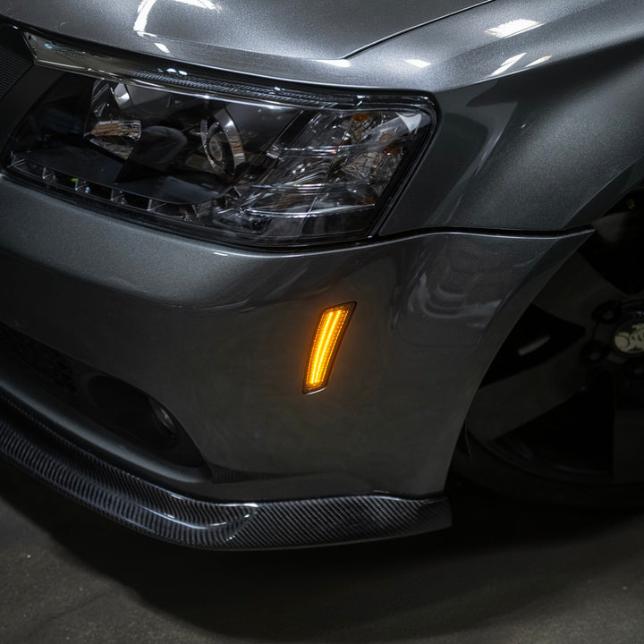 2008-2009 Pontiac G8 Factory Style Front LED Side Marker Lights Smoke Tinted Lens LIGHT-1459-SM