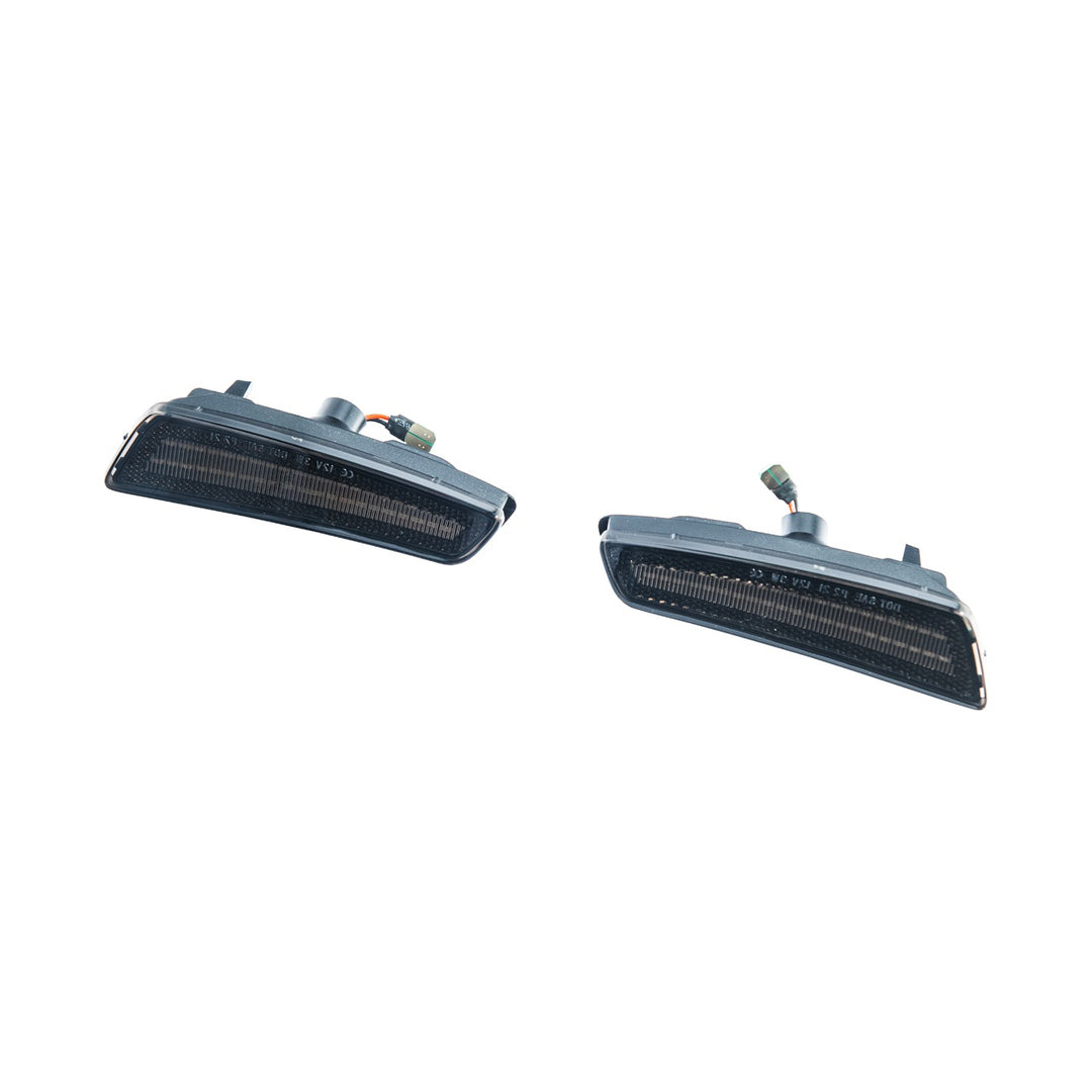 2008-2009 Pontiac G8 Factory Style Front LED Side Marker Lights Smoke Tinted Lens LIGHT-1459-SM
