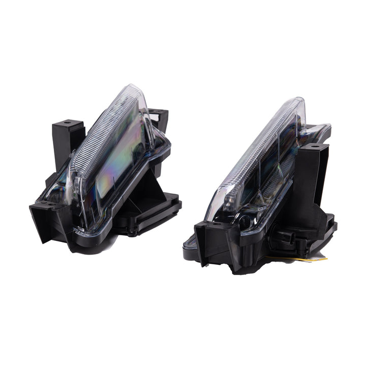 2016-Up Chevrolet Camaro ZL1 Factory Style Front Bumper DRL Fog Lights Black Housing Clear Lens LIGHT-CAZL1-1618