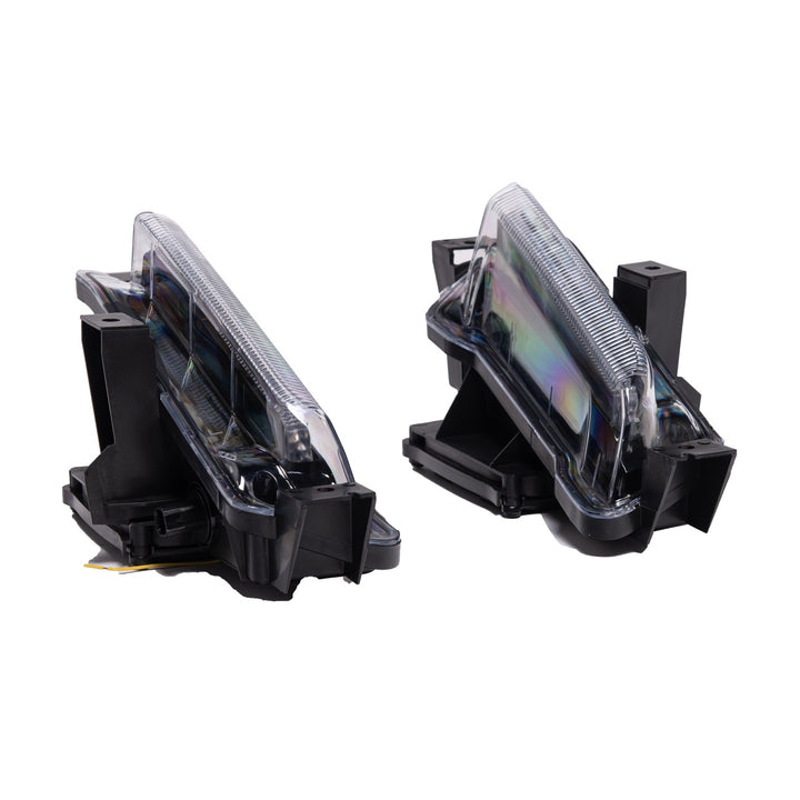2016-Up Chevrolet Camaro ZL1 Factory Style Front Bumper DRL Fog Lights Black Housing Clear Lens LIGHT-CAZL1-1618