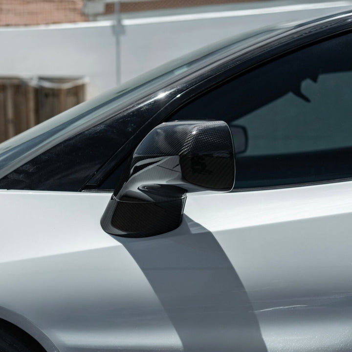 Corvette C7 Dry Carbon Fiber Side Mirror Cover Overlays Carbon Fiber MC-1471-BKCF