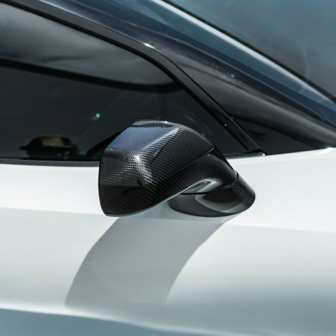 Corvette C7 Dry Carbon Fiber Side Mirror Cover Overlays Carbon Fiber MC-1471-BKCF