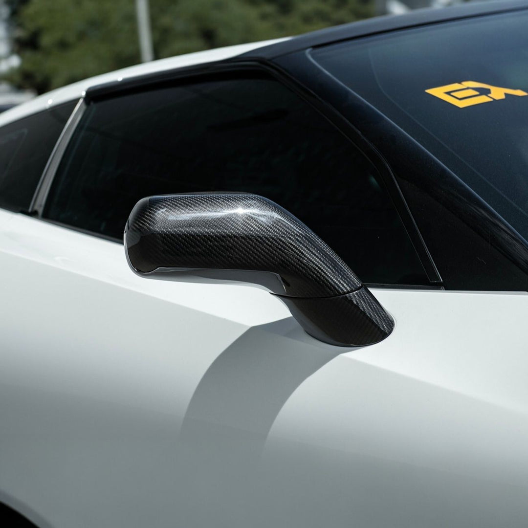 Corvette C7 Dry Carbon Fiber Side Mirror Cover Overlays Carbon Fiber MC-1471-BKCF