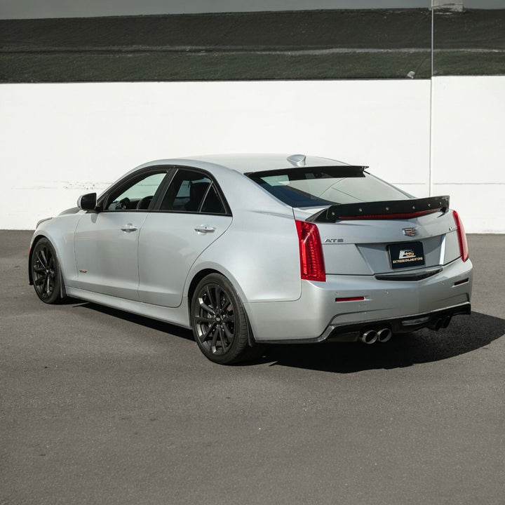 2016-2019 Cadillac ATS-V Dry Carbon Fiber Front Mud Flaps Splash Guards 3K 2x2 Twill Real Carbon Fiber MF-1201-BKCF