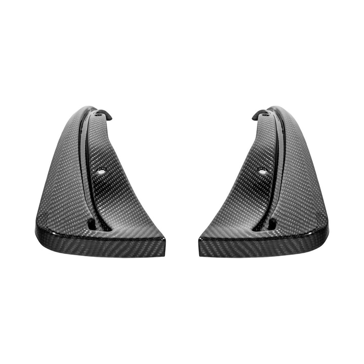 2016-2019 Cadillac ATS-V Dry Carbon Fiber Rear Mud Flaps Splash Guards 3K 2x2 Twill Real Carbon Fiber MF-1202-BKCF