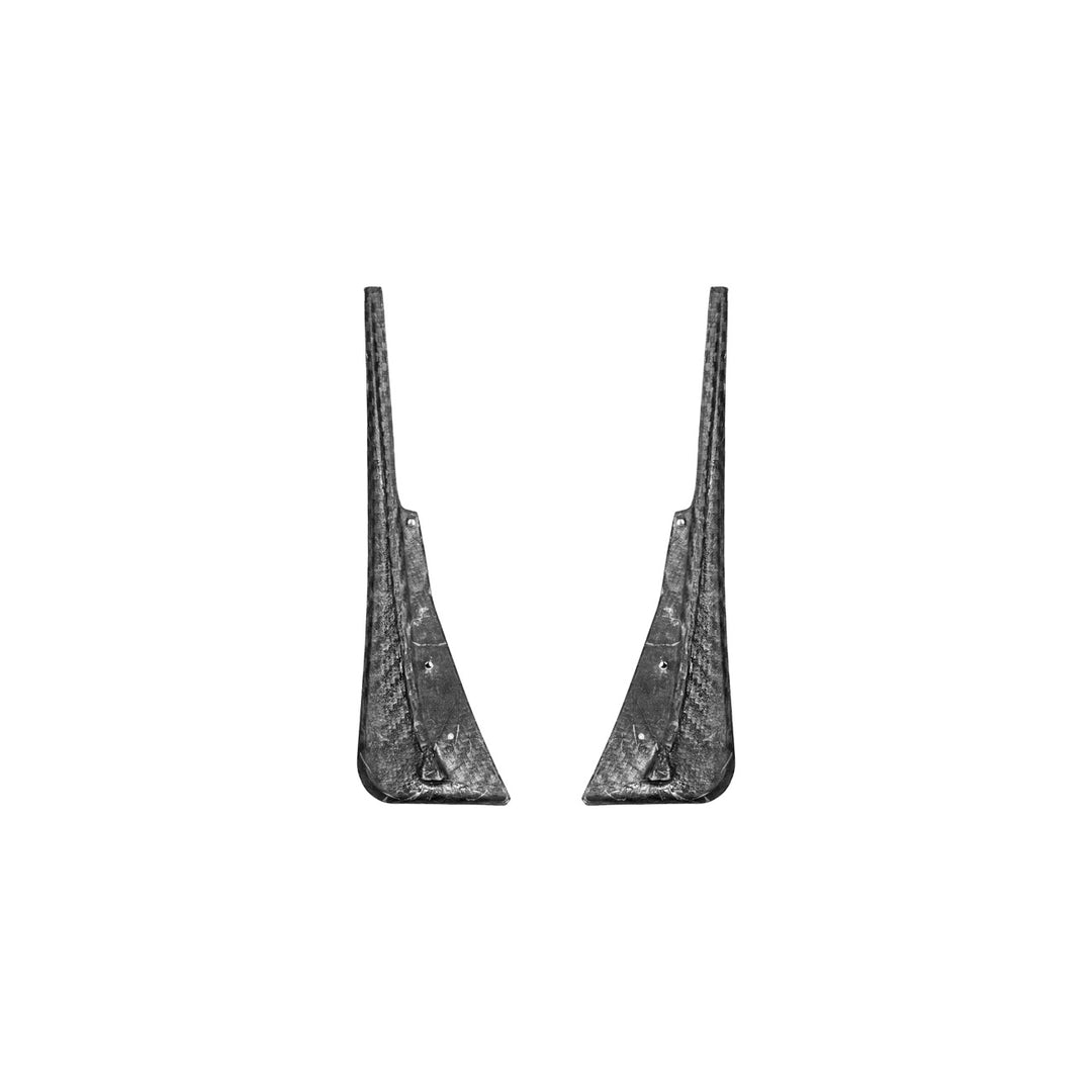 2016-2019 Cadillac ATS-V Dry Carbon Fiber Rear Mud Flaps Splash Guards 3K 2x2 Twill Real Carbon Fiber MF-1202-BKCF