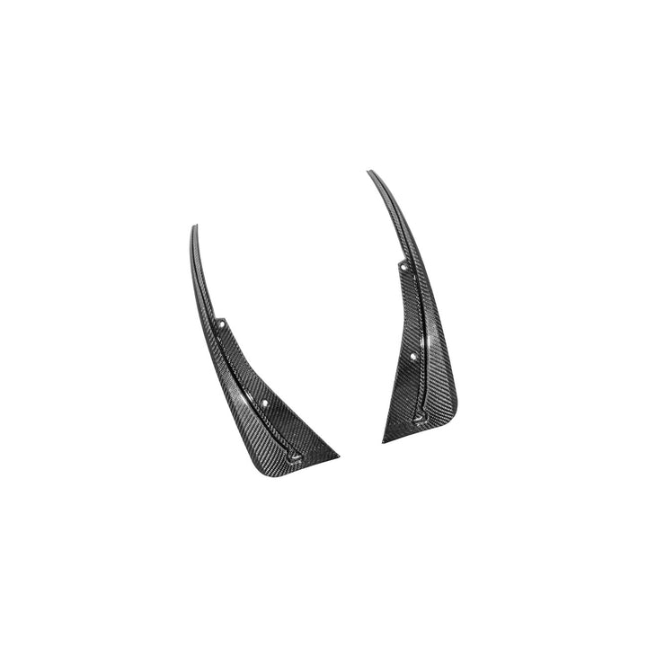 2016-2019 Cadillac ATS-V Dry Carbon Fiber Rear Mud Flaps Splash Guards 3K 2x2 Twill Real Carbon Fiber MF-1202-BKCF