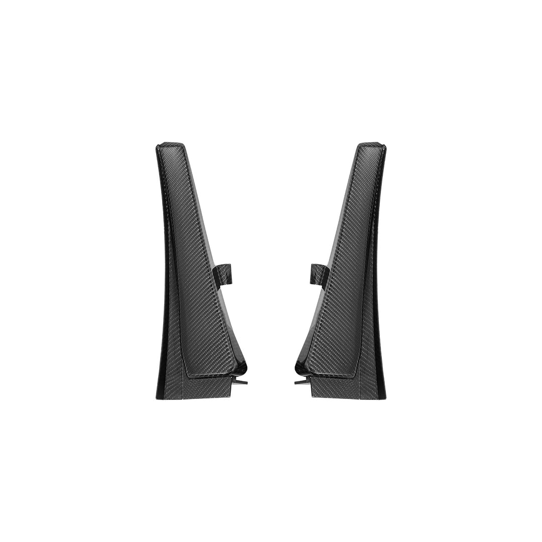Corvette C8 Dry Carbon Fiber Front &amp; Rear Mud Flaps Front MF-1265-BKCF