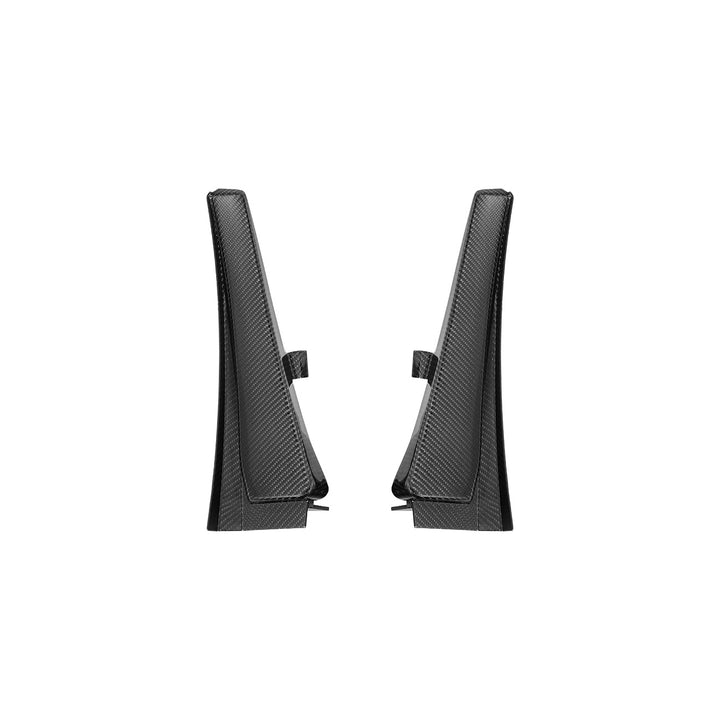 Corvette C8 Dry Carbon Fiber Front &amp; Rear Mud Flaps Front MF-1265-BKCF