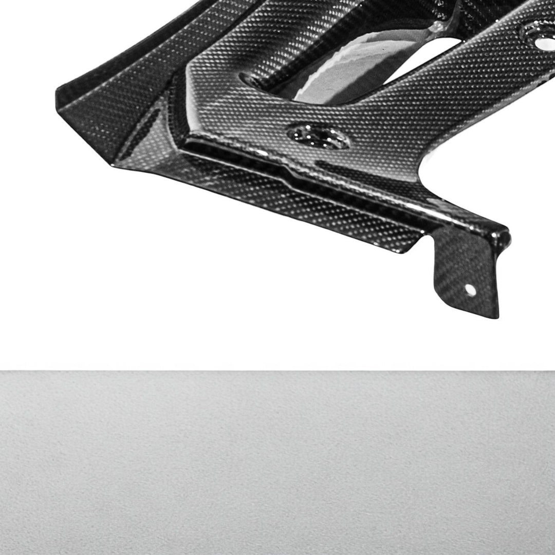 Corvette C8 Dry Carbon Fiber Front &amp; Rear Mud Flaps Rear MF-1266-BKCF