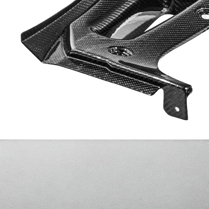 Corvette C8 Dry Carbon Fiber Front &amp; Rear Mud Flaps Rear MF-1266-BKCF
