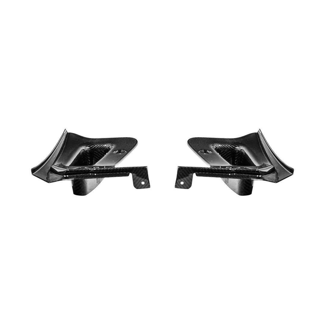 Corvette C8 Dry Carbon Fiber Front &amp; Rear Mud Flaps Rear MF-1266-BKCF
