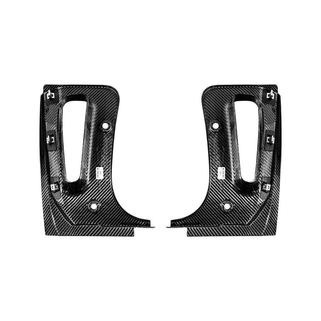 Corvette C8 Dry Carbon Fiber Front &amp; Rear Mud Flaps Rear MF-1266-BKCF