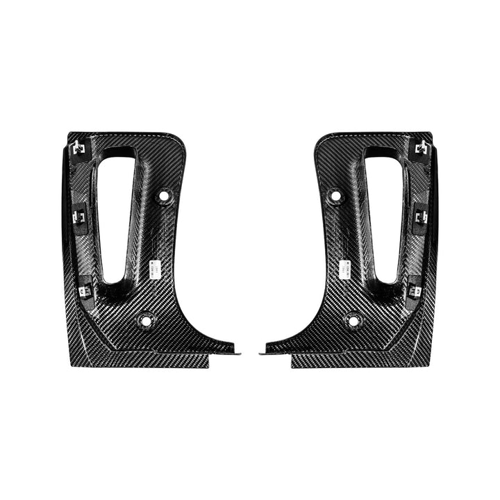 Corvette C8 Dry Carbon Fiber Front &amp; Rear Mud Flaps Rear MF-1266-BKCF