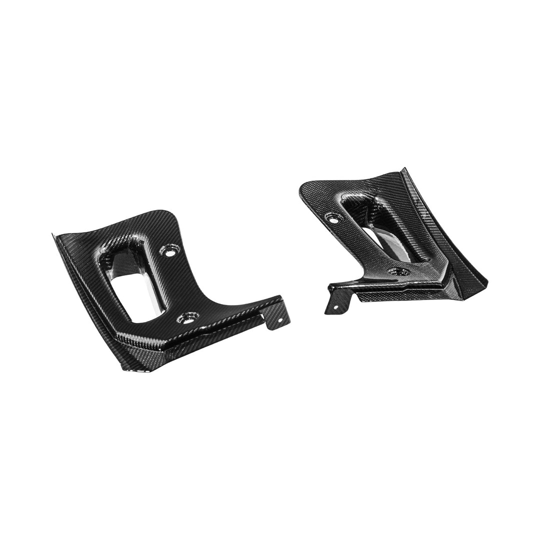 Corvette C8 Dry Carbon Fiber Front &amp; Rear Mud Flaps Rear MF-1266-BKCF