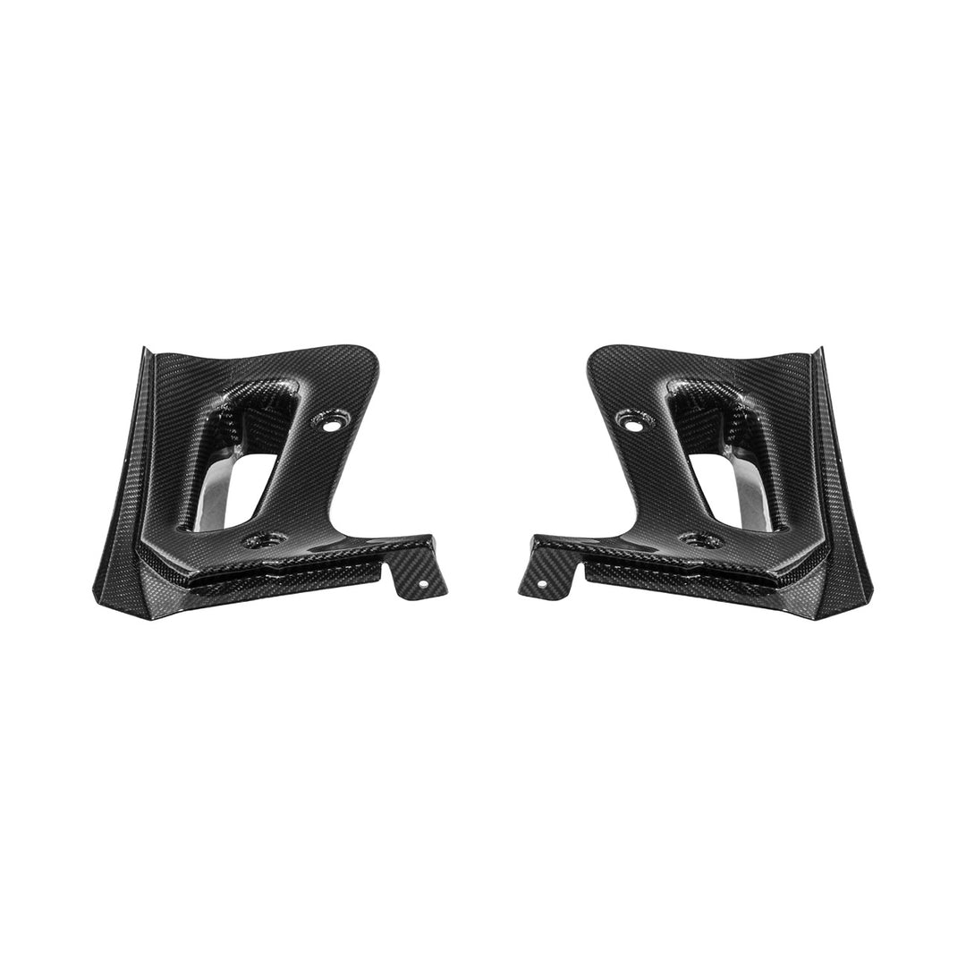 Corvette C8 Dry Carbon Fiber Front &amp; Rear Mud Flaps Rear MF-1266-BKCF