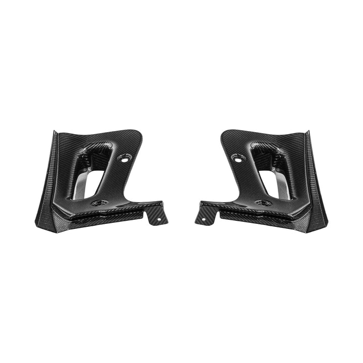 Corvette C8 Dry Carbon Fiber Front &amp; Rear Mud Flaps Rear MF-1266-BKCF