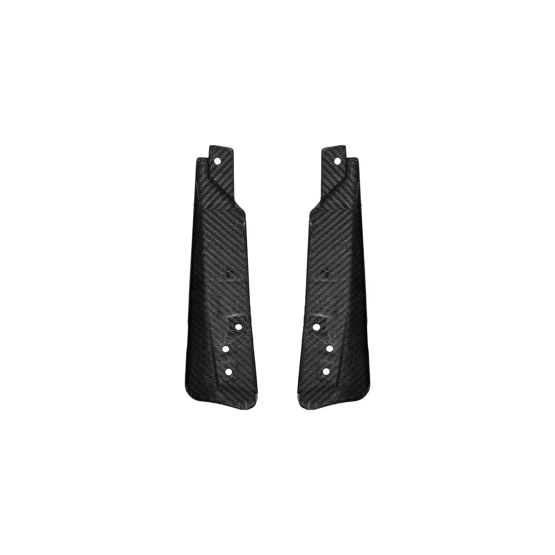 2024-Up Ford Mustang Carbon Fiber Performance XL Extended Front &amp; Rear Mud Flap Splash Guards Carbon Fiber MF-767-BKCF_MF-768-BKCF