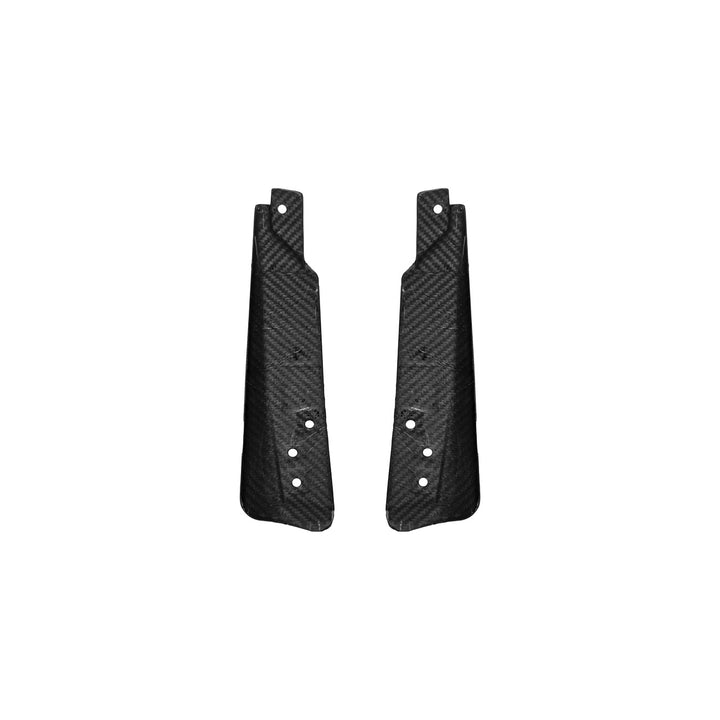 2024-Up Ford Mustang Carbon Fiber Performance XL Extended Front &amp; Rear Mud Flap Splash Guards Carbon Fiber MF-767-BKCF_MF-768-BKCF