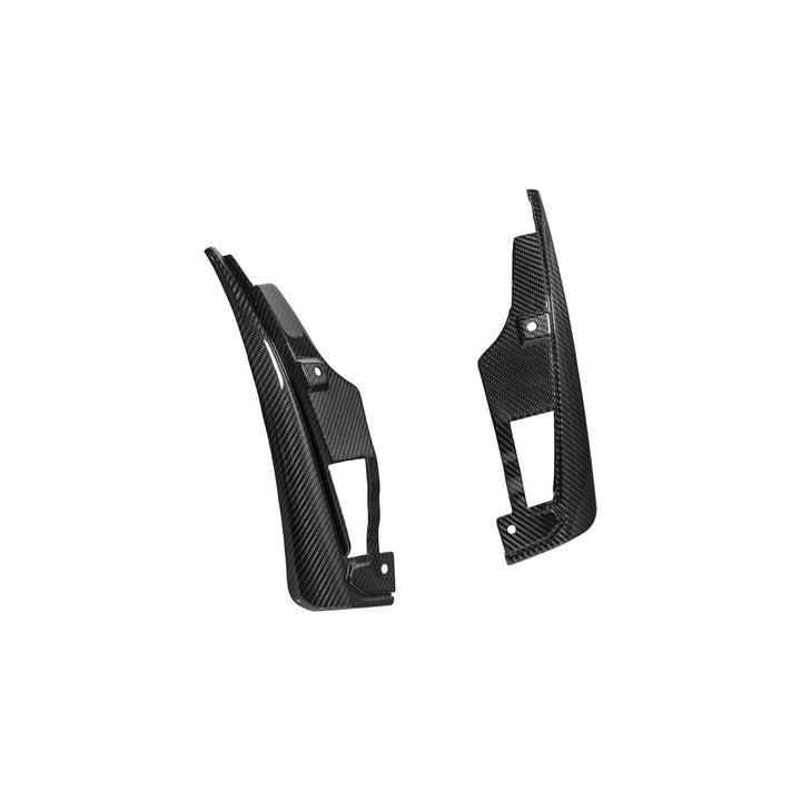 2024-Up Ford Mustang Carbon Fiber Performance XL Extended Front &amp; Rear Mud Flap Splash Guards Carbon Fiber MF-767-BKCF_MF-768-BKCF