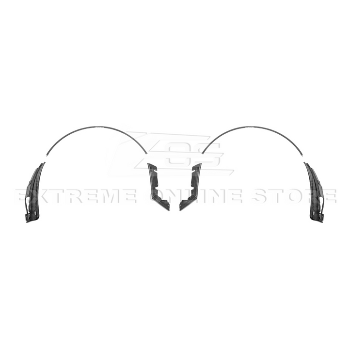 2024+ Ford Mustang DRY CARBON FIBER Fender Flares &amp; Mud Flap