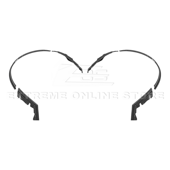2024+ Ford Mustang DRY CARBON FIBER Fender Flares &amp; Mud Flap