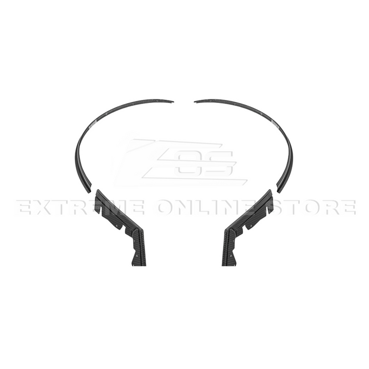 2024-Up Ford Mustang S650 DRY CARBON FIBER Rear Quarter Fender Flare Extension