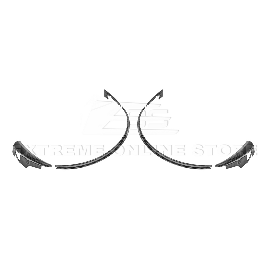 2024+ Ford Mustang DRY CARBON FIBER Fender Flares &amp; Mud Flap