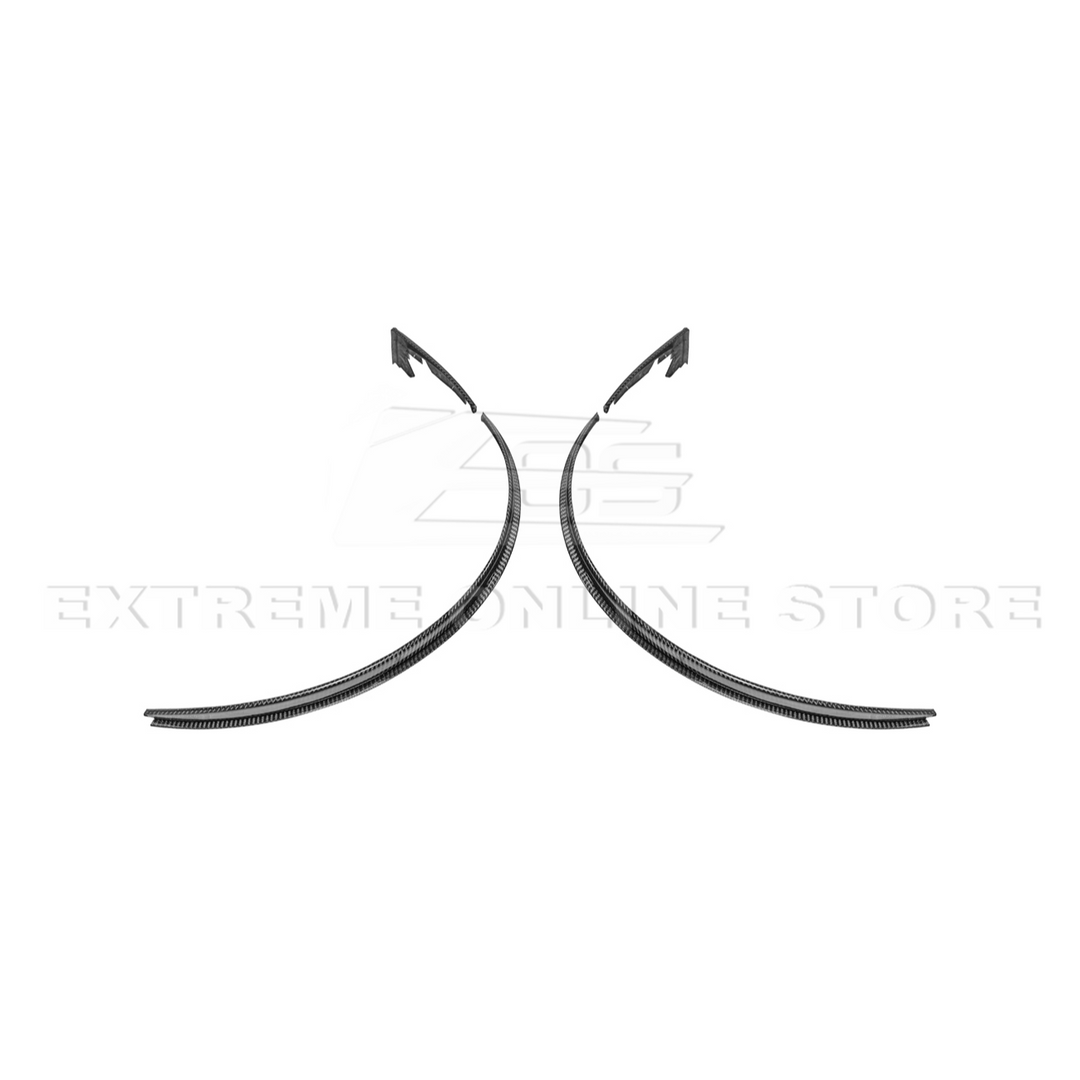 2024-Up Ford Mustang S650 DRY CARBON FIBER Rear Quarter Fender Flare Extension
