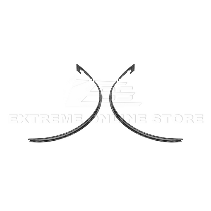 2024-Up Ford Mustang S650 DRY CARBON FIBER Rear Quarter Fender Flare Extension