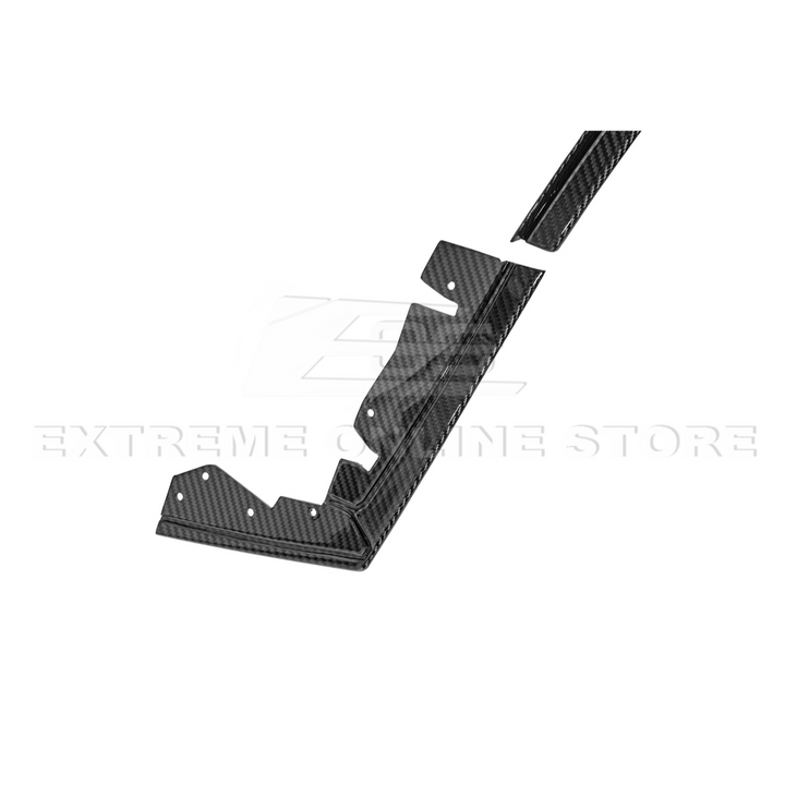 2024-Up Ford Mustang S650 DRY CARBON FIBER Rear Quarter Fender Flare Extension