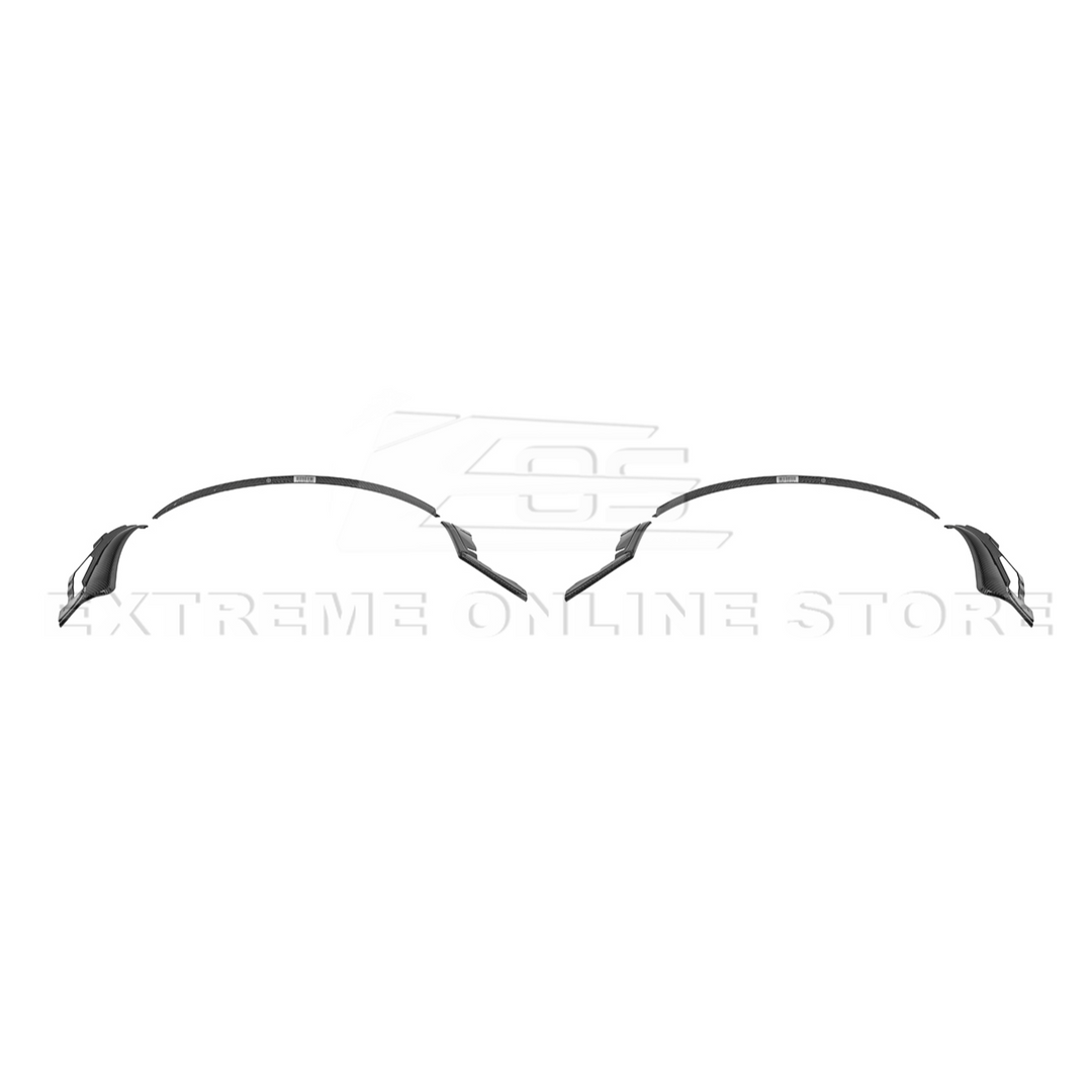 2024+ Ford Mustang DRY CARBON FIBER Fender Flares &amp; Mud Flap