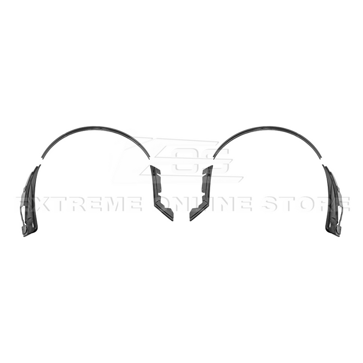 2024+ Ford Mustang DRY CARBON FIBER Fender Flares &amp; Mud Flap