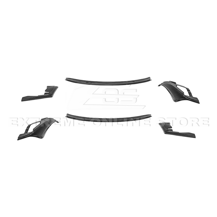2024+ Ford Mustang DRY CARBON FIBER Fender Flares &amp; Mud Flap