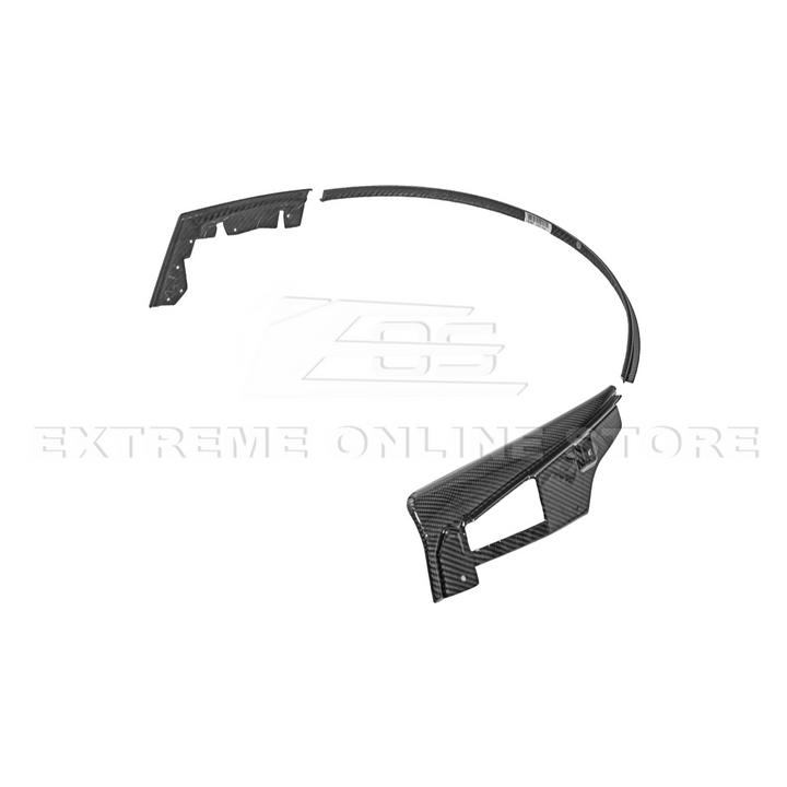 2024+ Ford Mustang DRY CARBON FIBER Fender Flares &amp; Mud Flap