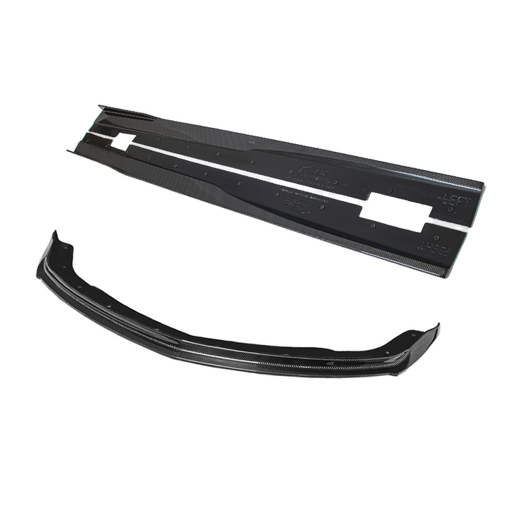 2008-09 Pontiac G8 Carbon Fiber Front Splitter &amp; Side Skirts