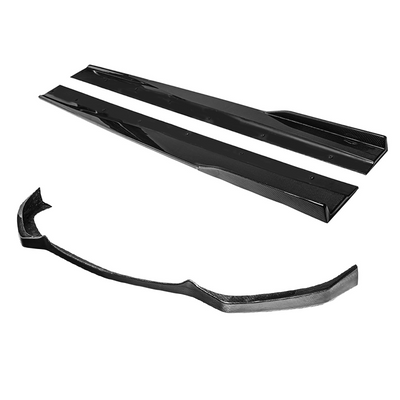 2013-15 Chevrolet SS Carbon Fiber Front Bumper Lip Splitter & Side Skirts