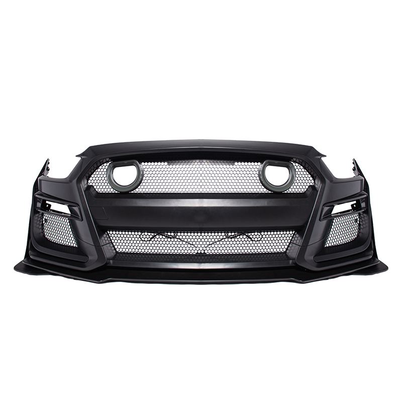 2015-17 Ford Mustang GT500 Conversion Front Bumper With LED Grille Kit
