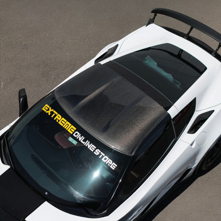 Corvette C7 Carbon Fiber Roof Side Trim Panel Cover Overlays Carbon Fiber PILLAR-1397-BKCF