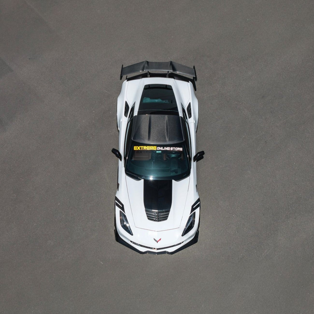 Corvette C7 Carbon Fiber Roof Side Trim Panel Cover Overlays Carbon Fiber PILLAR-1397-BKCF
